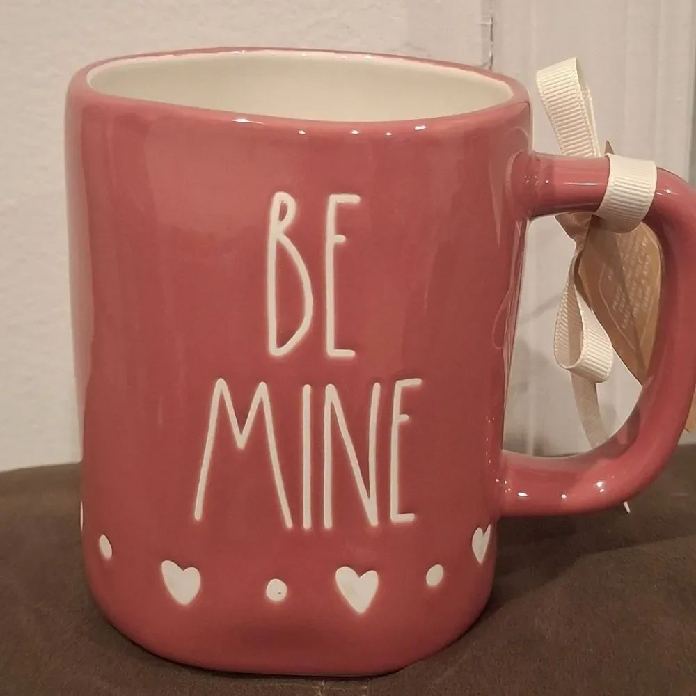 Rae Dunn Be Mine Pink Mug